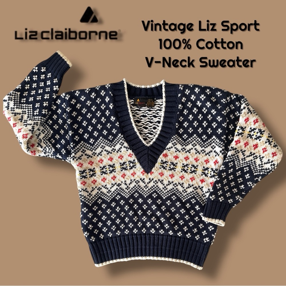 Liz Claiborne‎ Vintage V-Neck Sweater